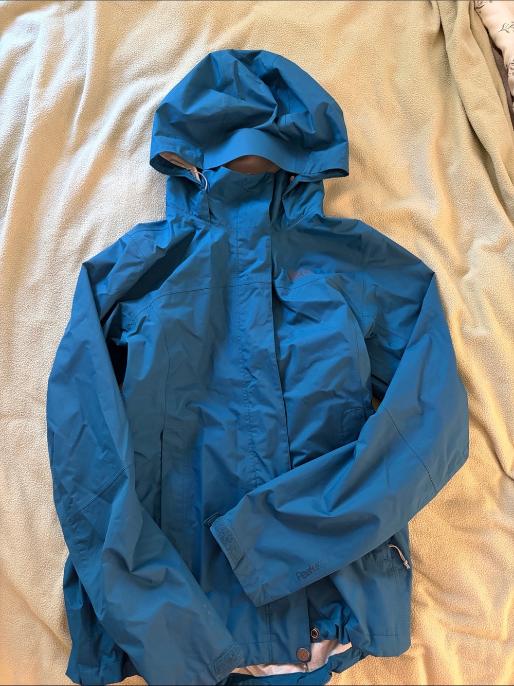 REI Teal Hooded Rain Jacket